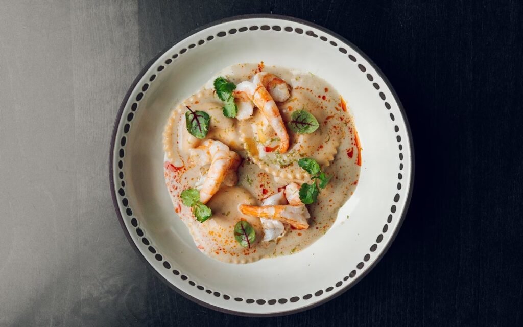 Seafood dish shown on Alera restaurant website