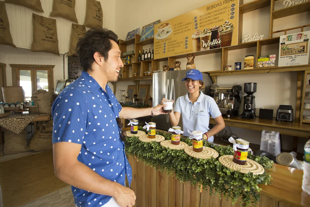 Coffee counter at The Buccaneer coffee shop